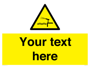 Custom warning water cannon